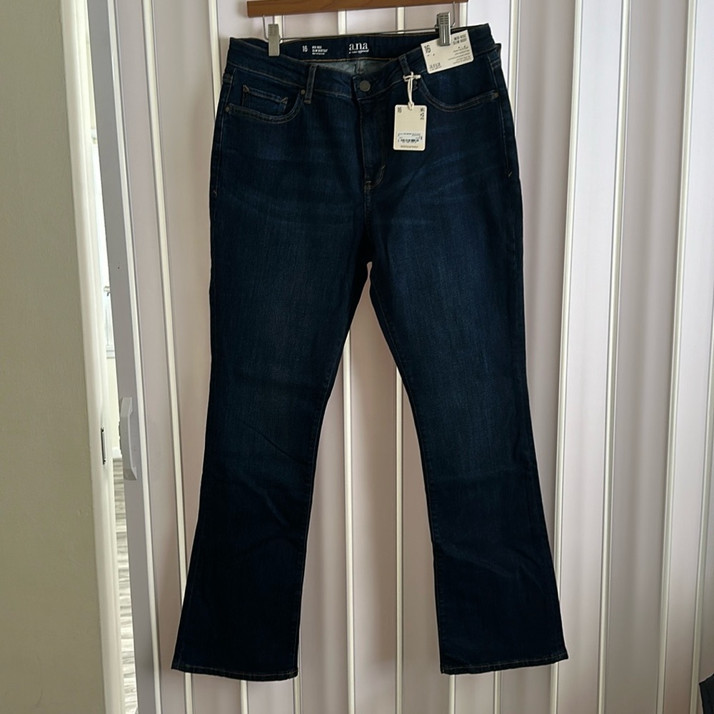 Ana mid rise slim bootcut jeans